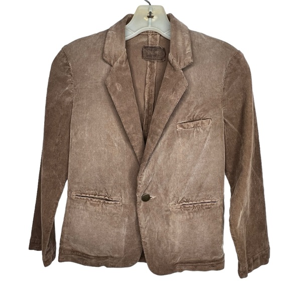 Current‎ Elliott The Shrunken Corduroy Blazer Brown nwt - Picture 1 of 8